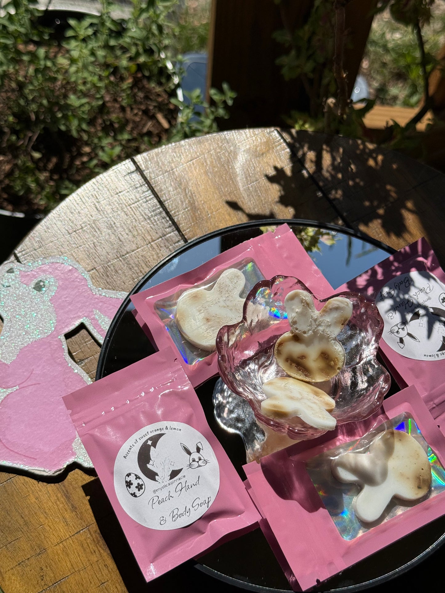 Bunny head shaped soaps
