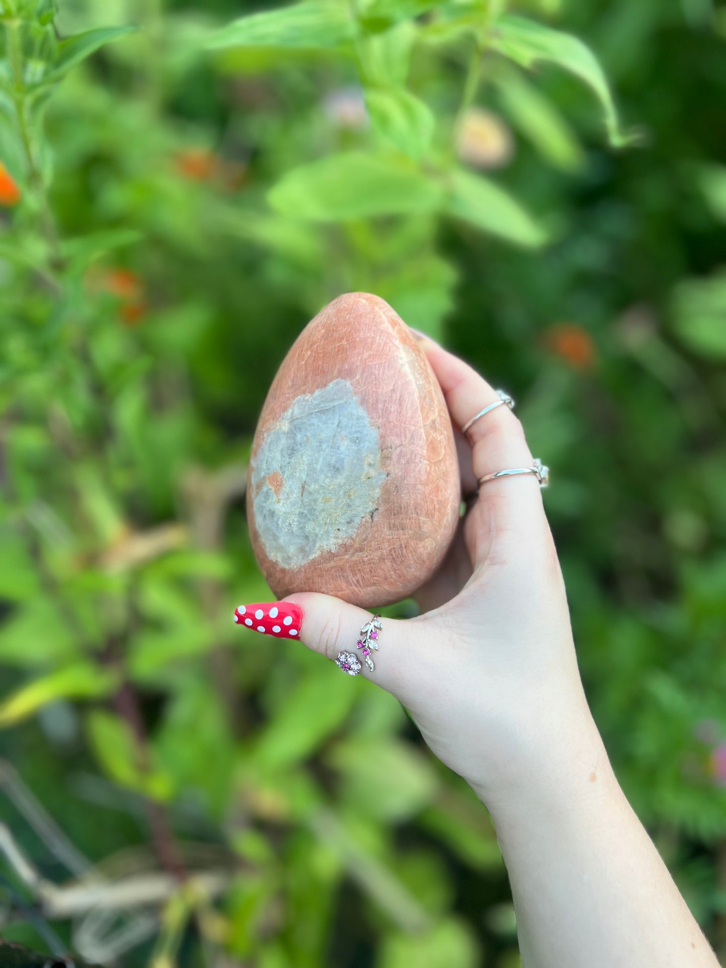 Peach moonstone freeform