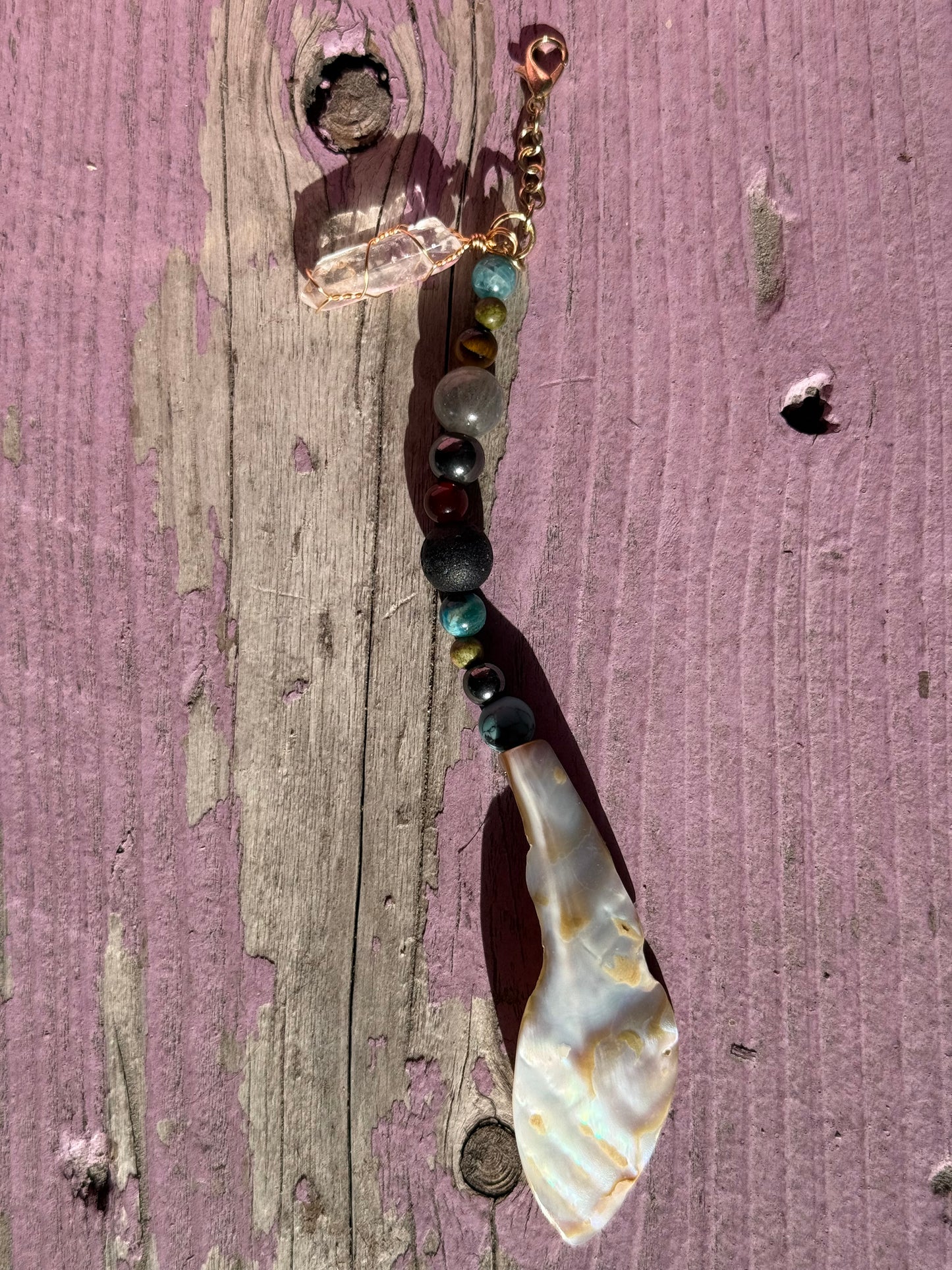 Mother of pearl keychains/ bag charms