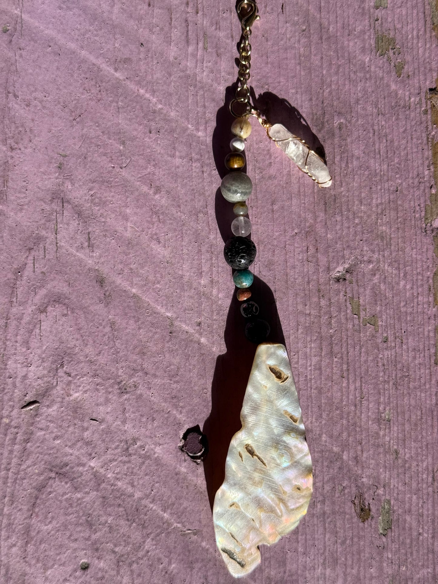 Mother of pearl keychains/ bag charms