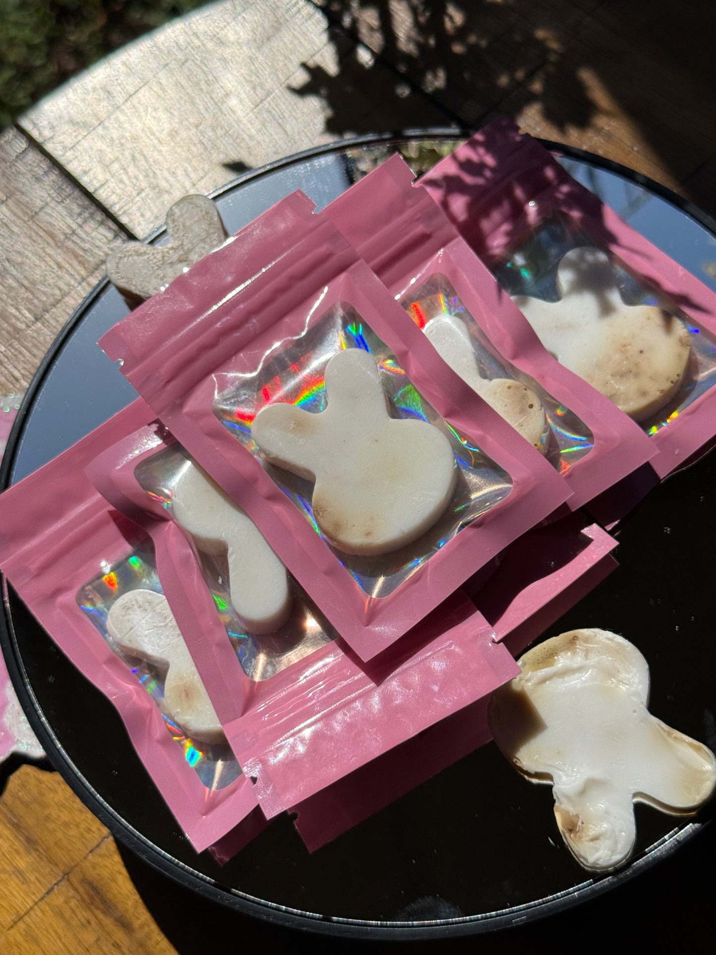 Bunny head shaped soaps