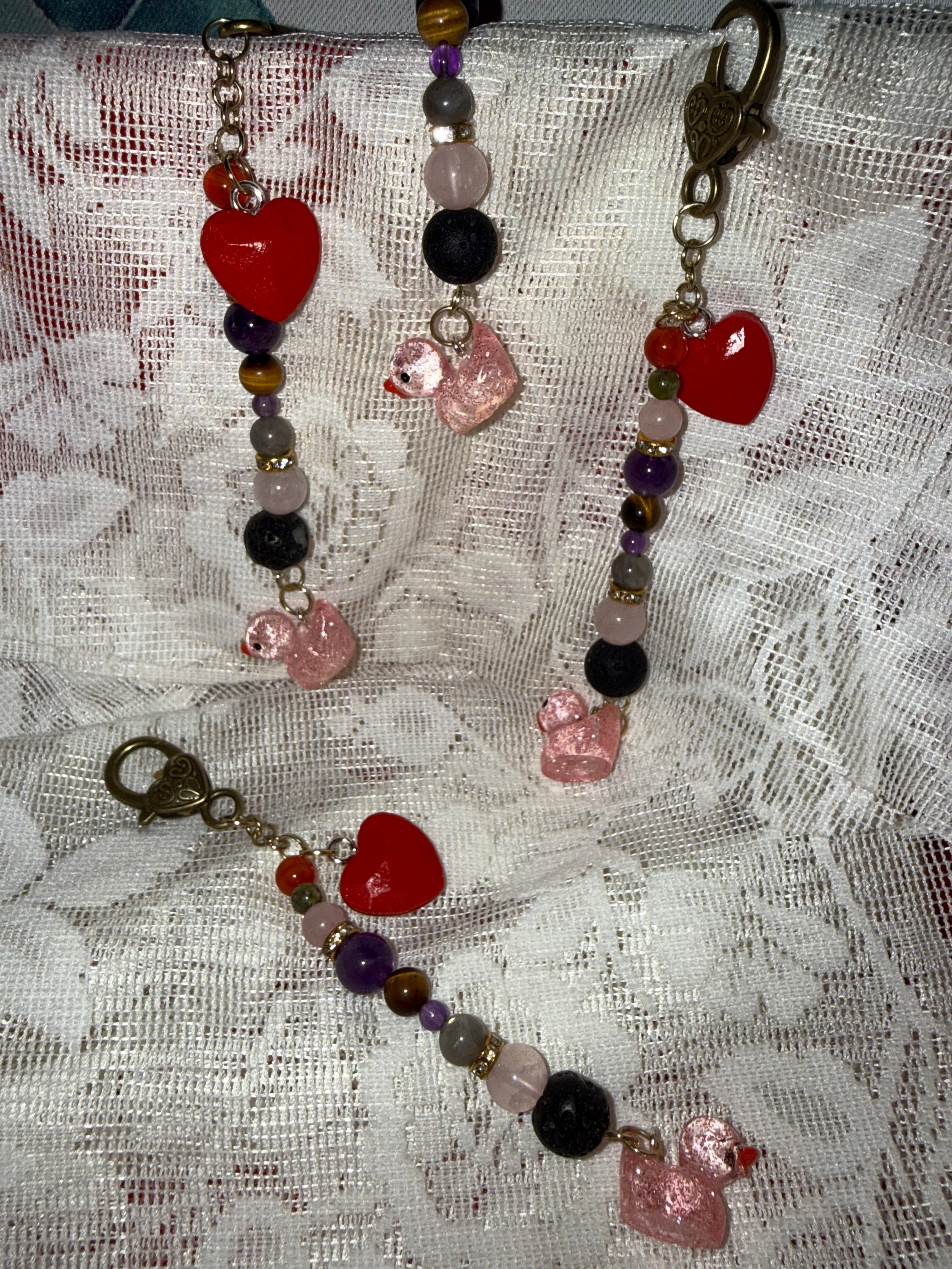 Valentine Duck keychains