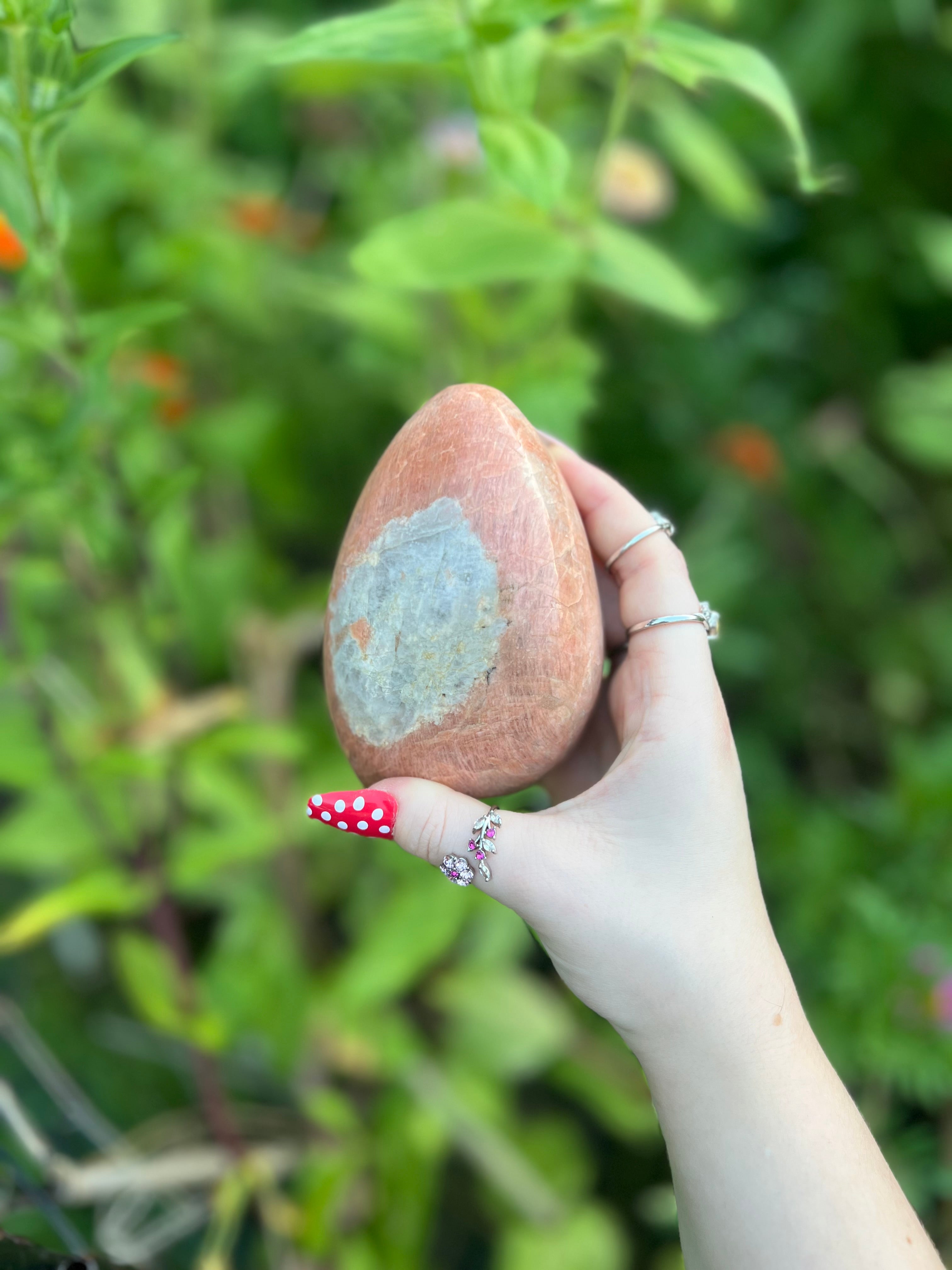 Peach moonstone freeform