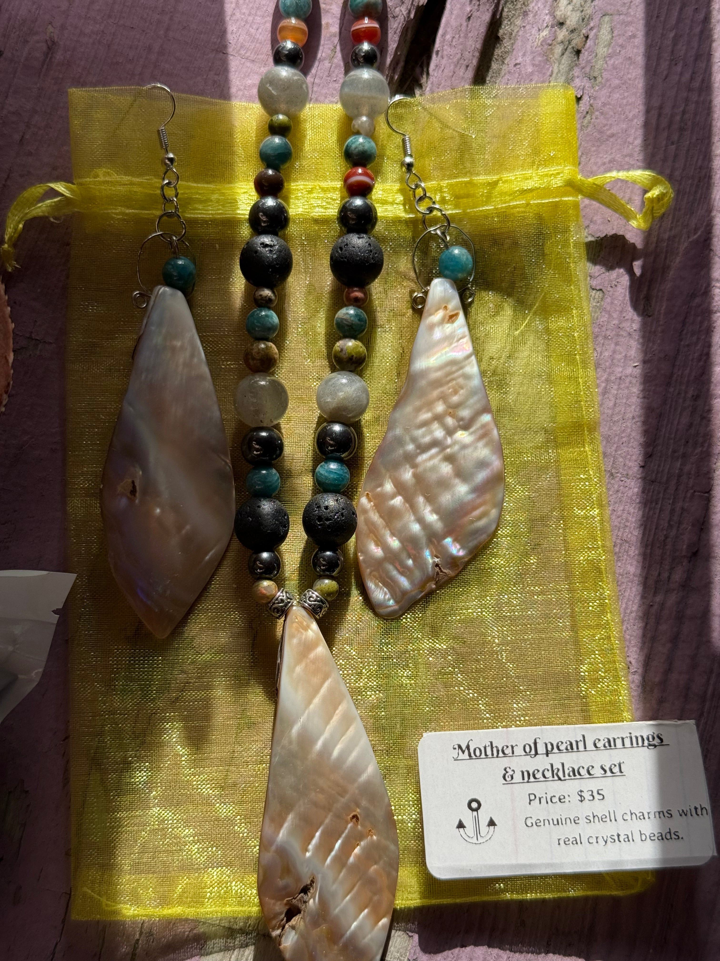Abalone jewelry Set
