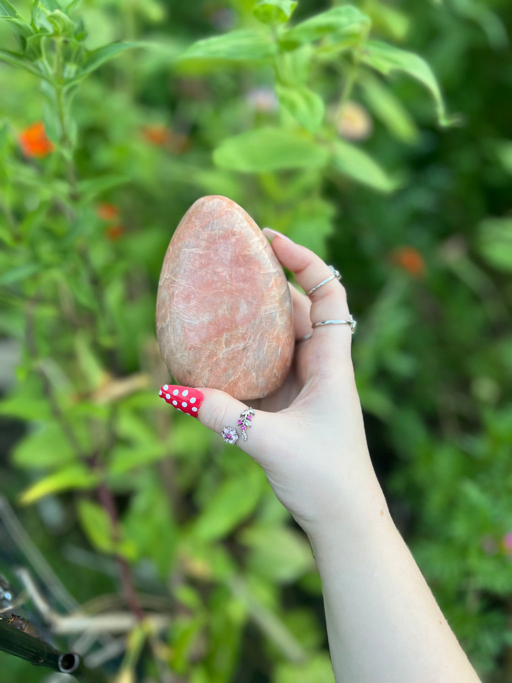 Peach moonstone freeform