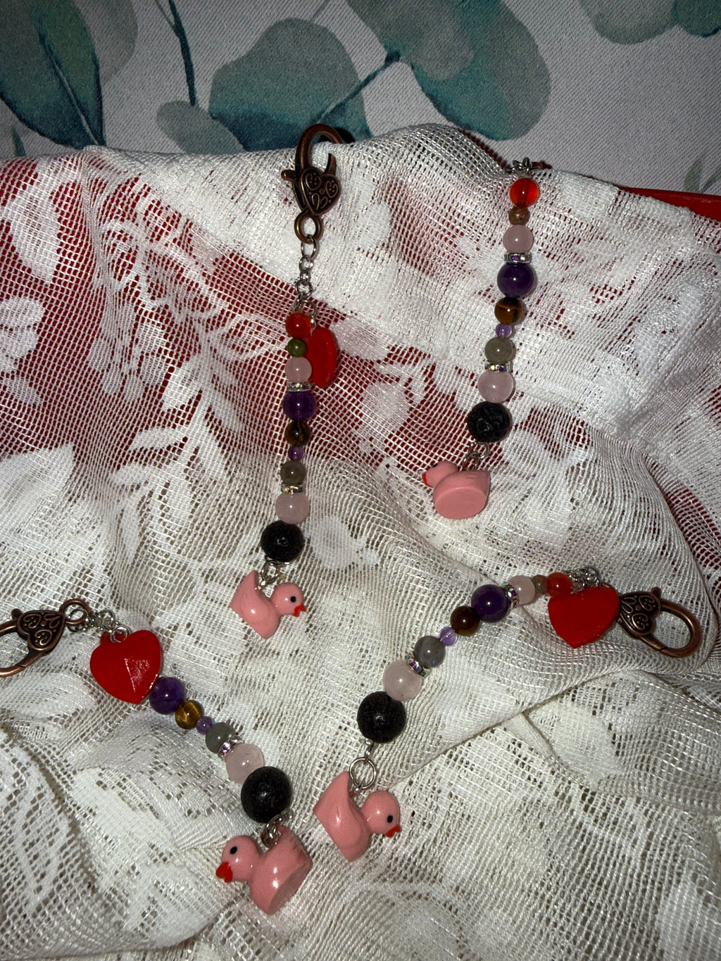 Valentine Duck keychains