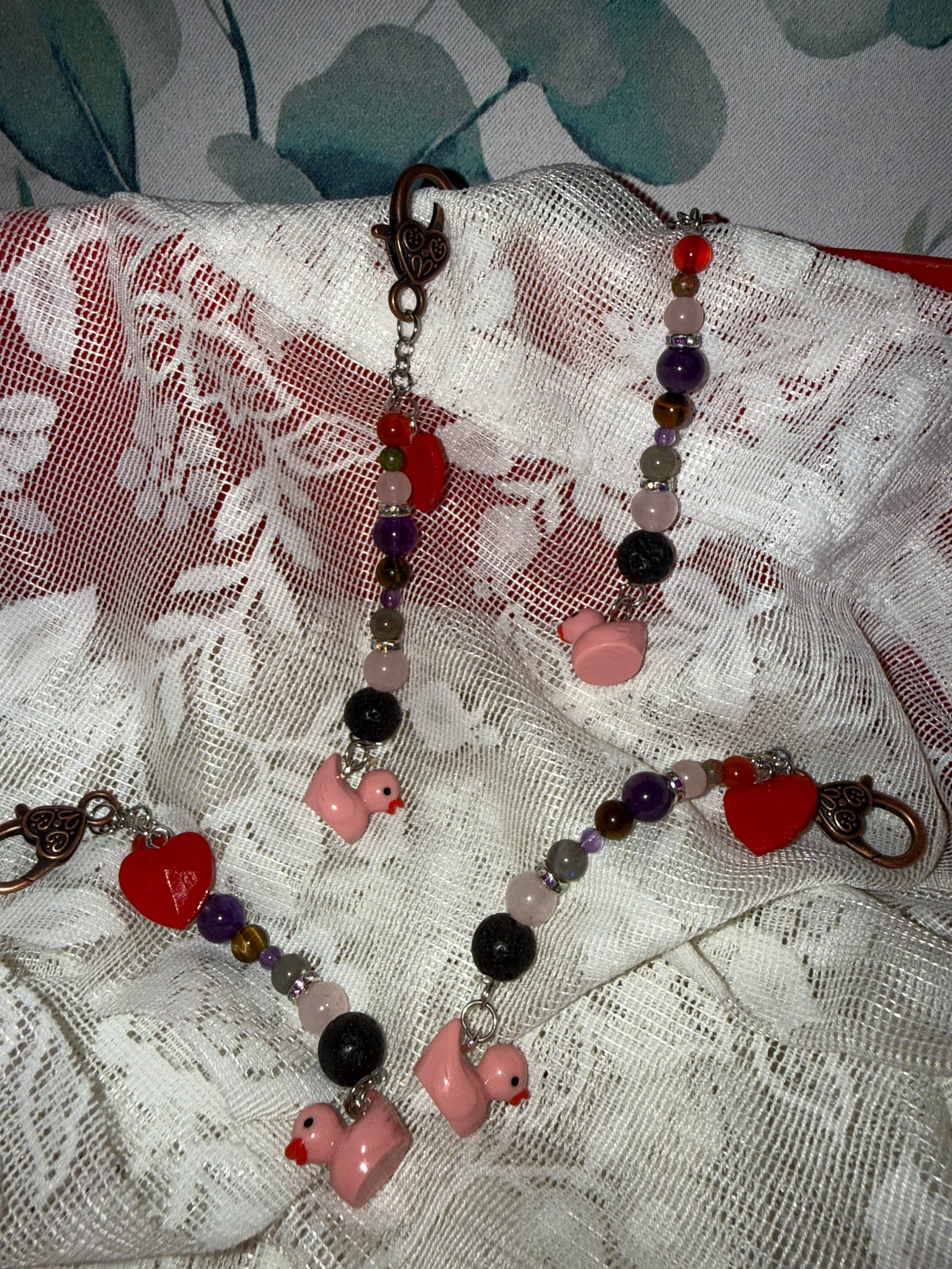 Valentine Duck keychains