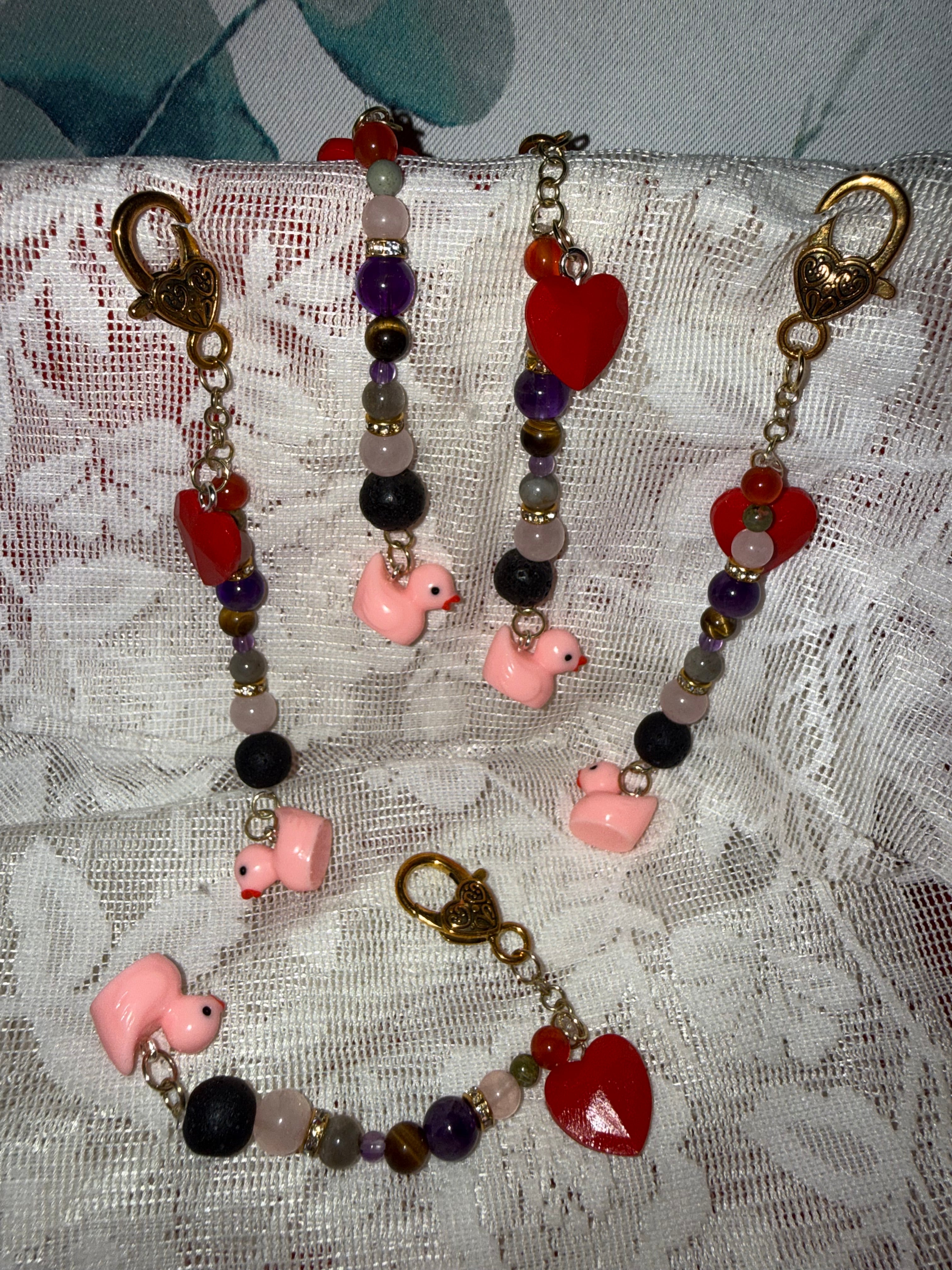 Valentine Duck keychains