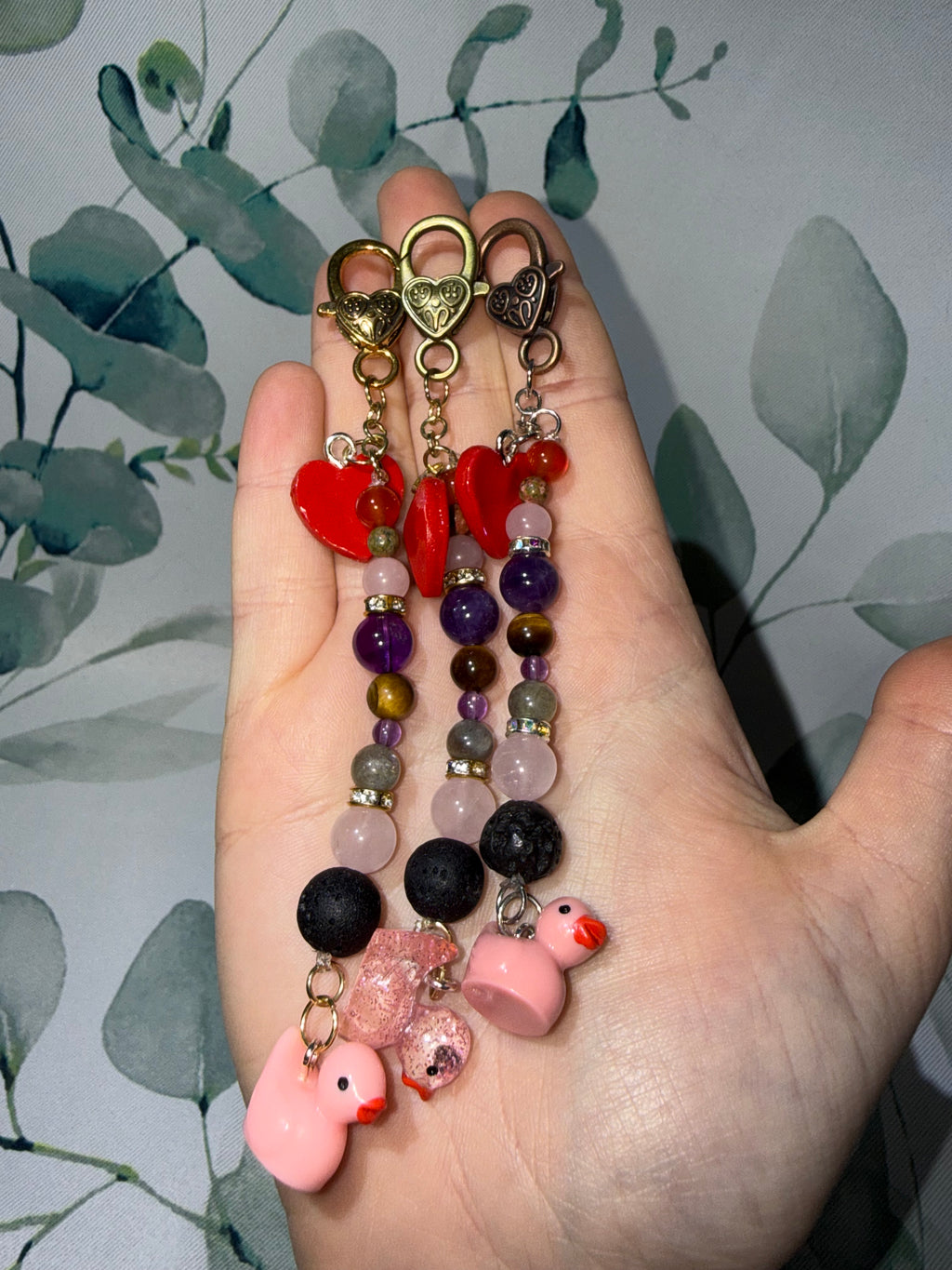 Valentine Duck keychains