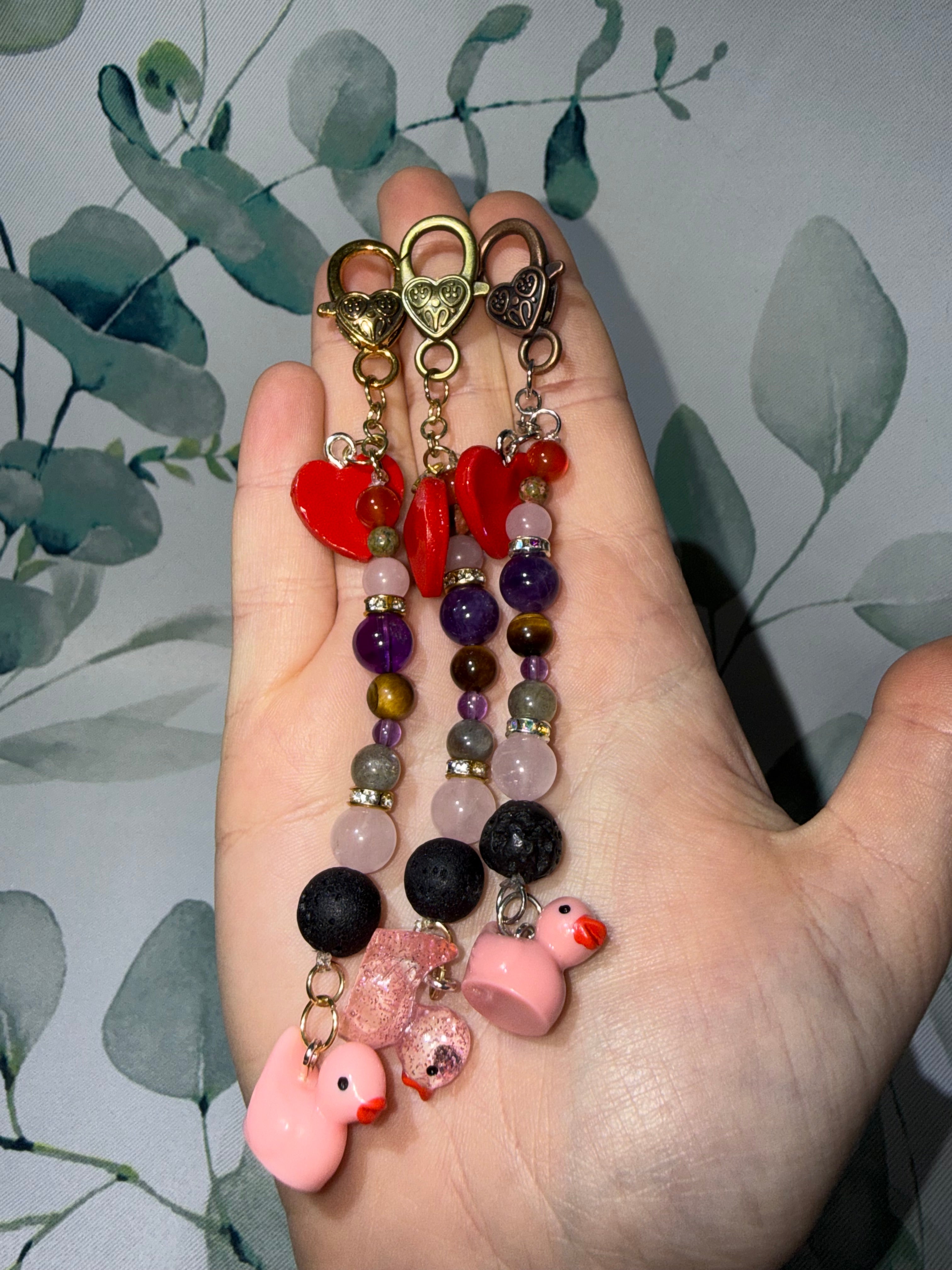 Valentine Duck keychains