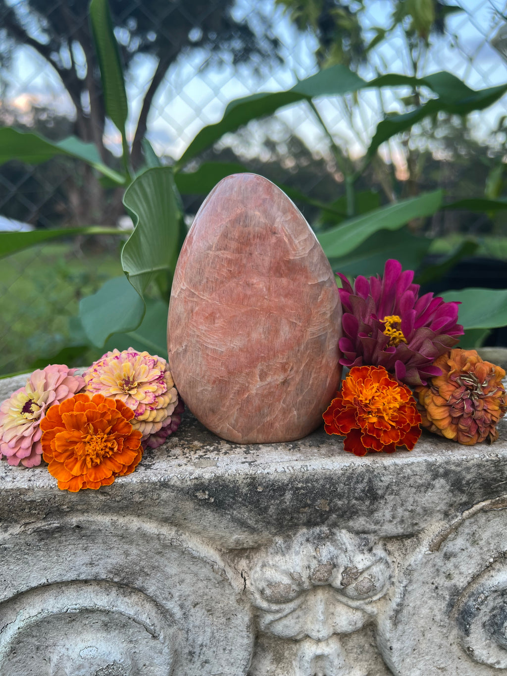 Peach moonstone freeform