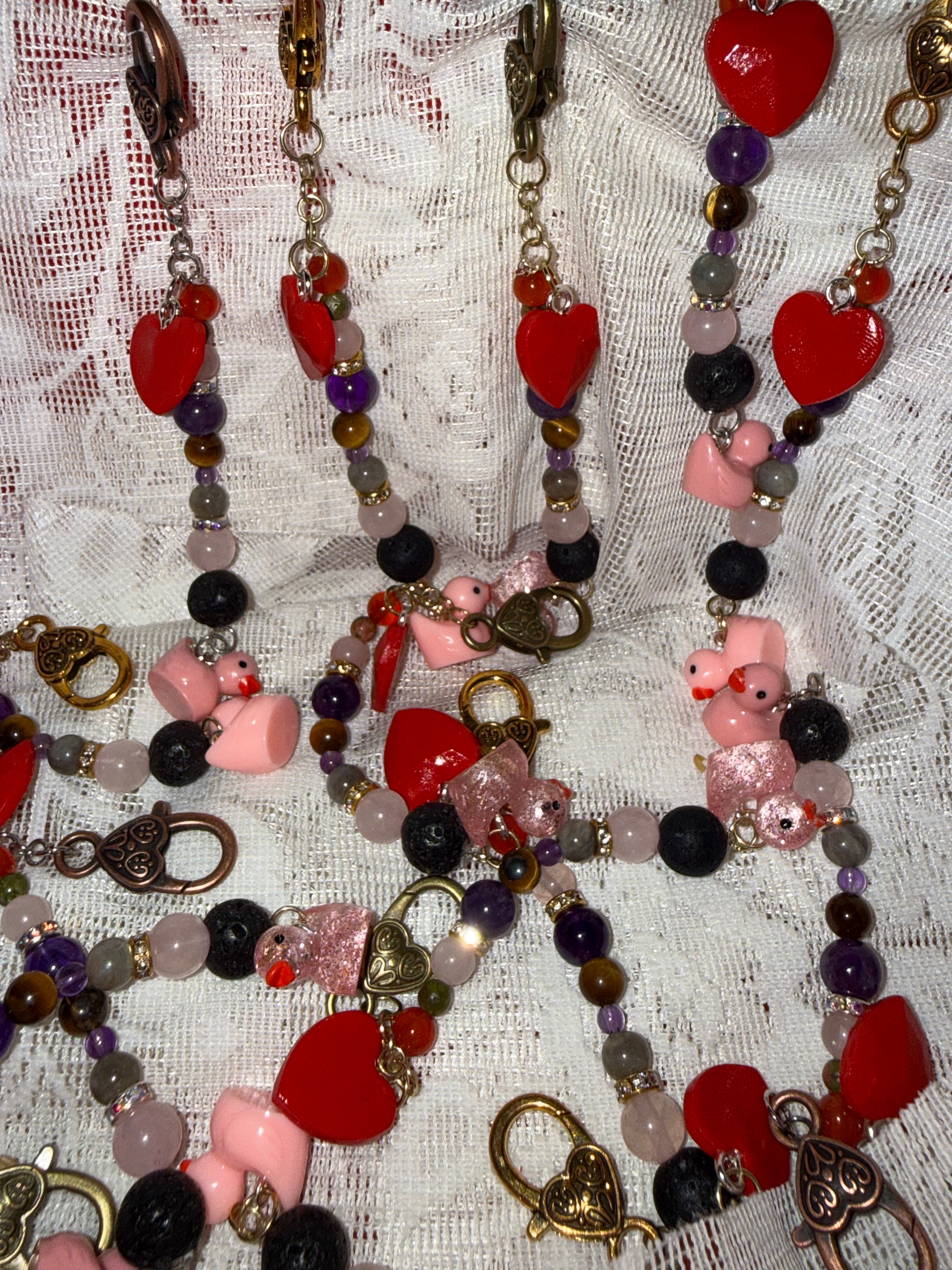 Valentine Duck keychains