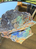Malachite with azurite