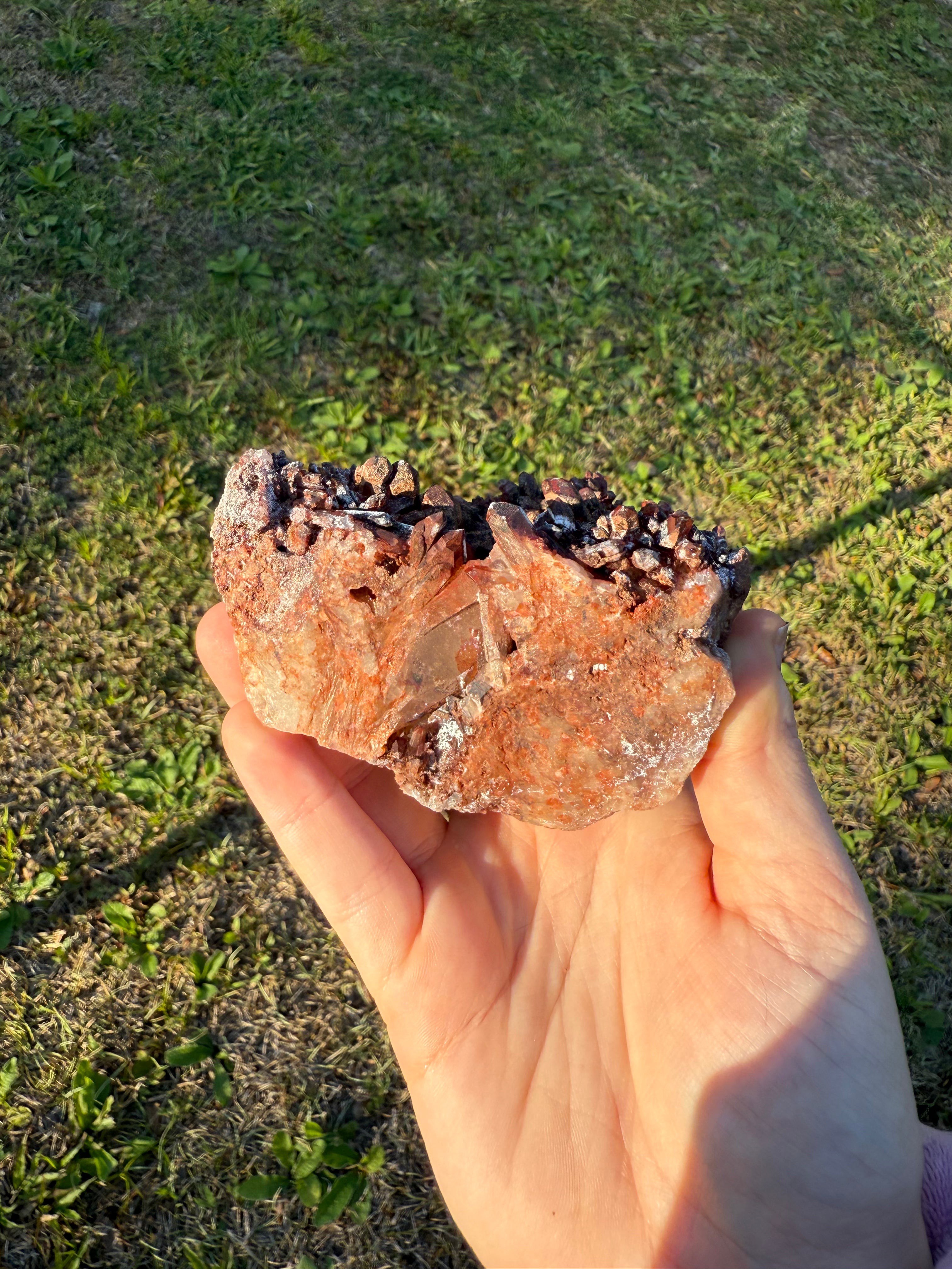 Tangerine Quartz Cluster