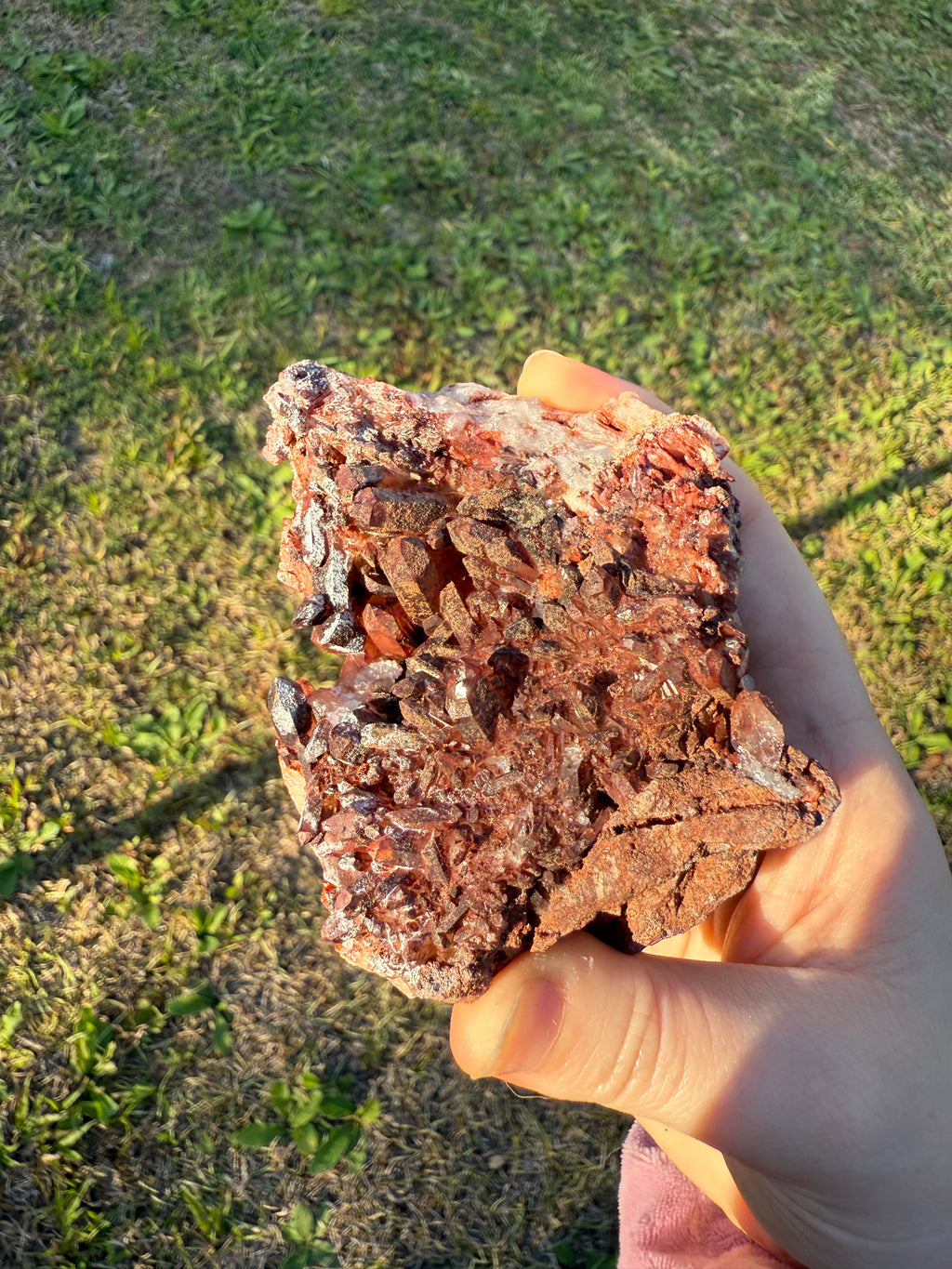 Tangerine Quartz Cluster