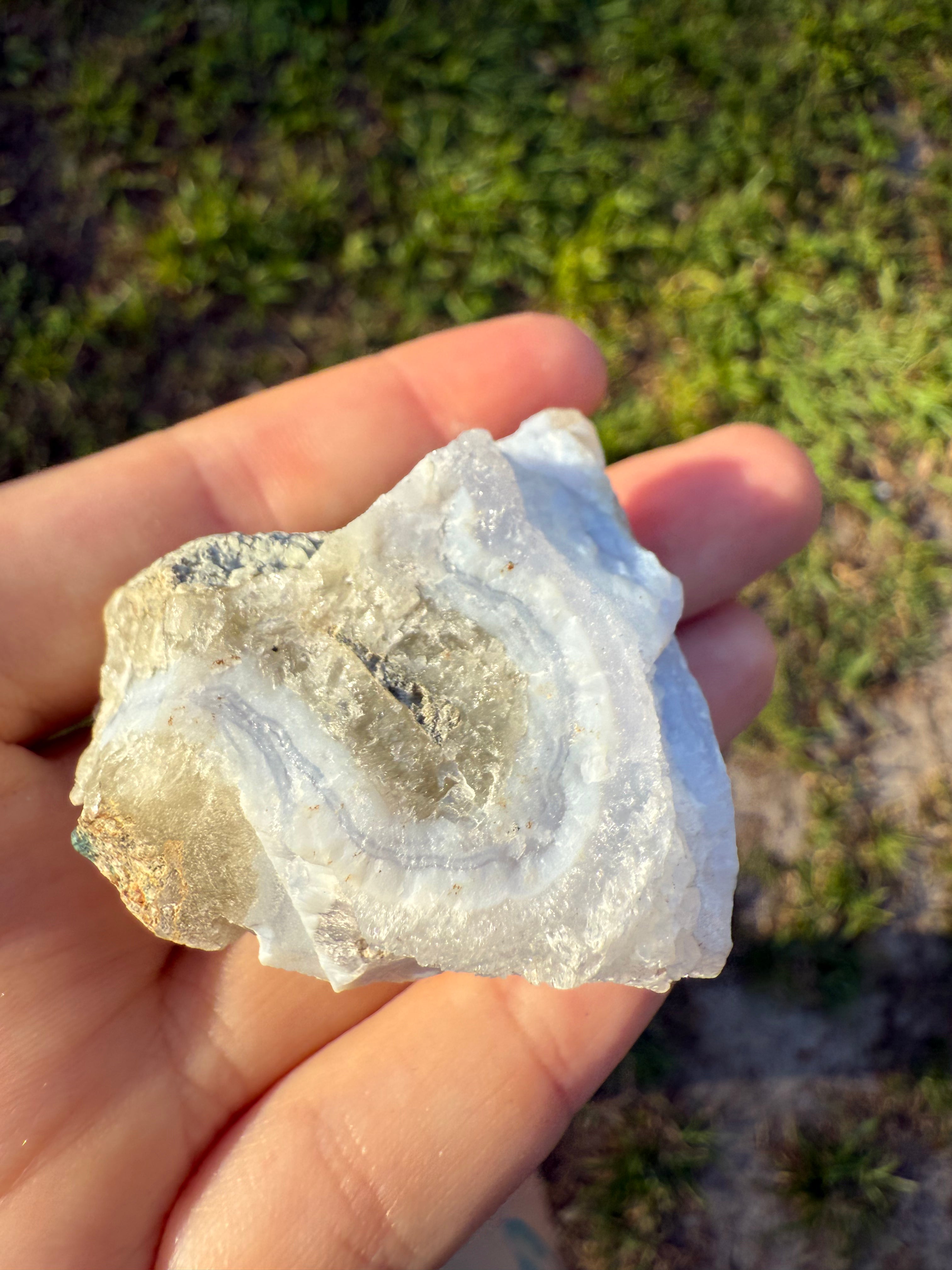 Raw Blue lace agate B