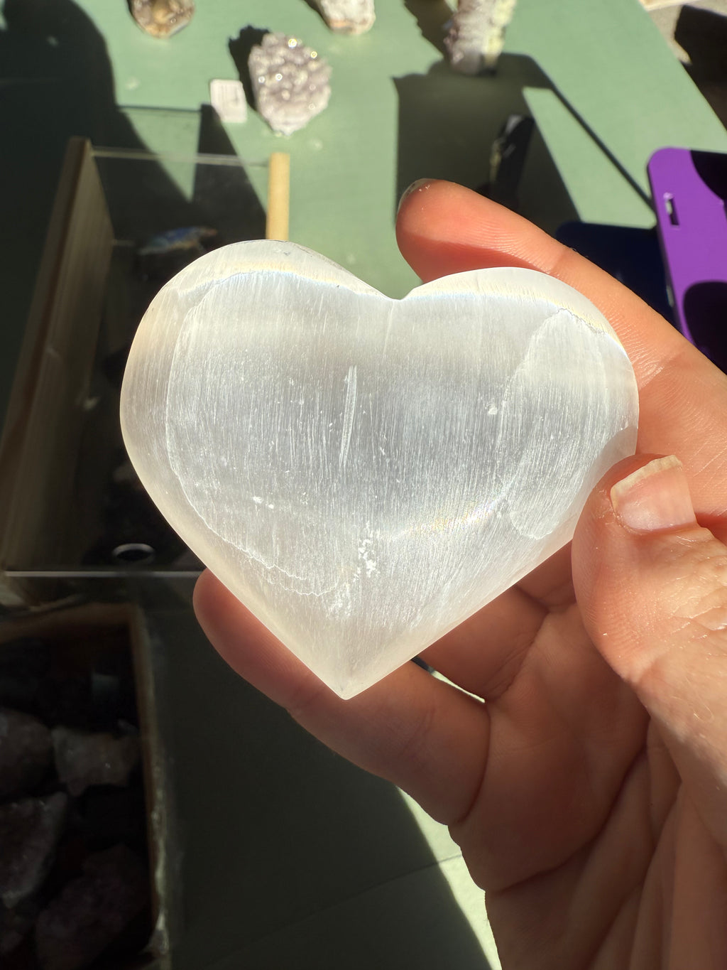 Selenite Heart