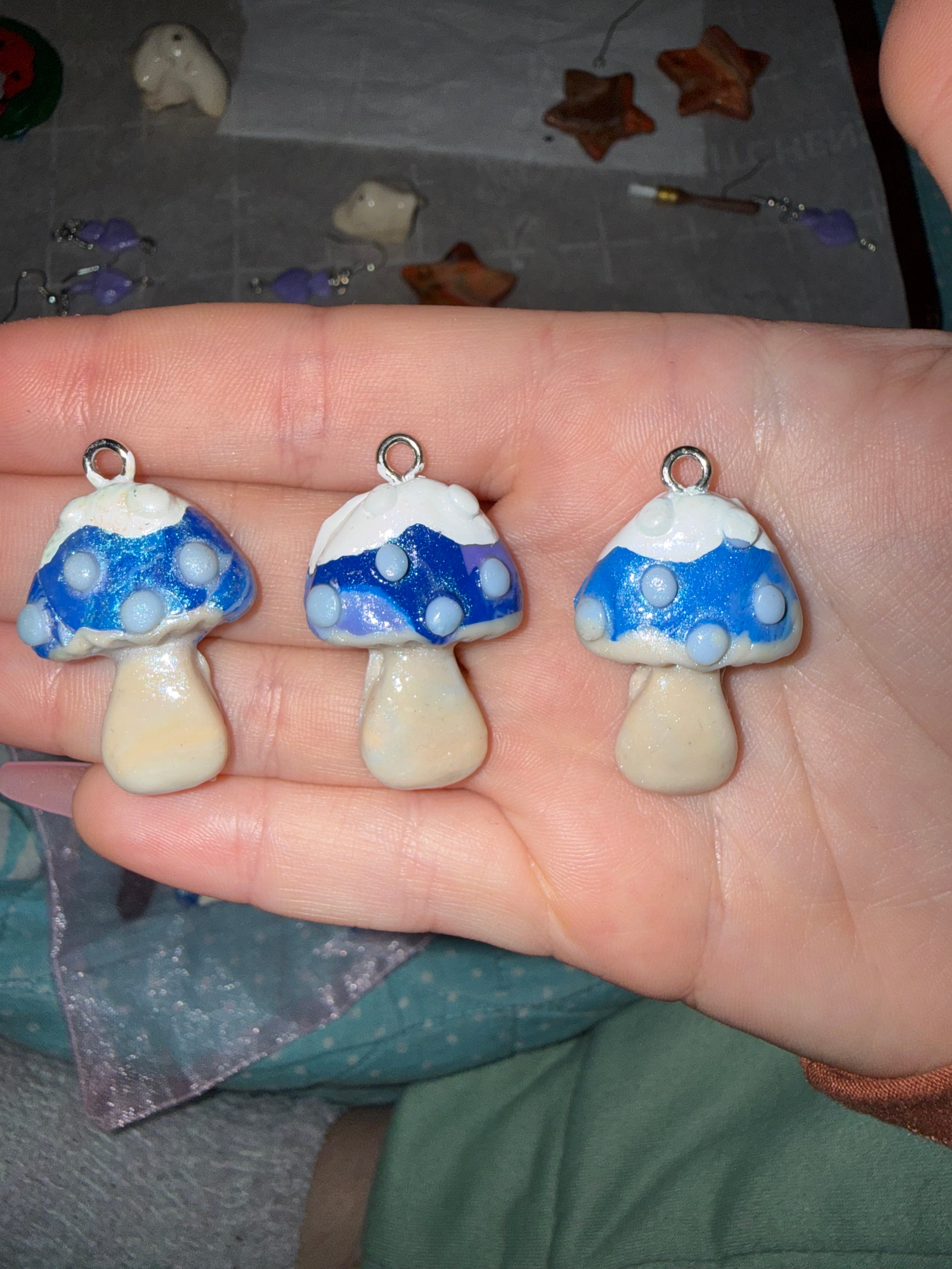 Winter Mushroom Pendants Type C