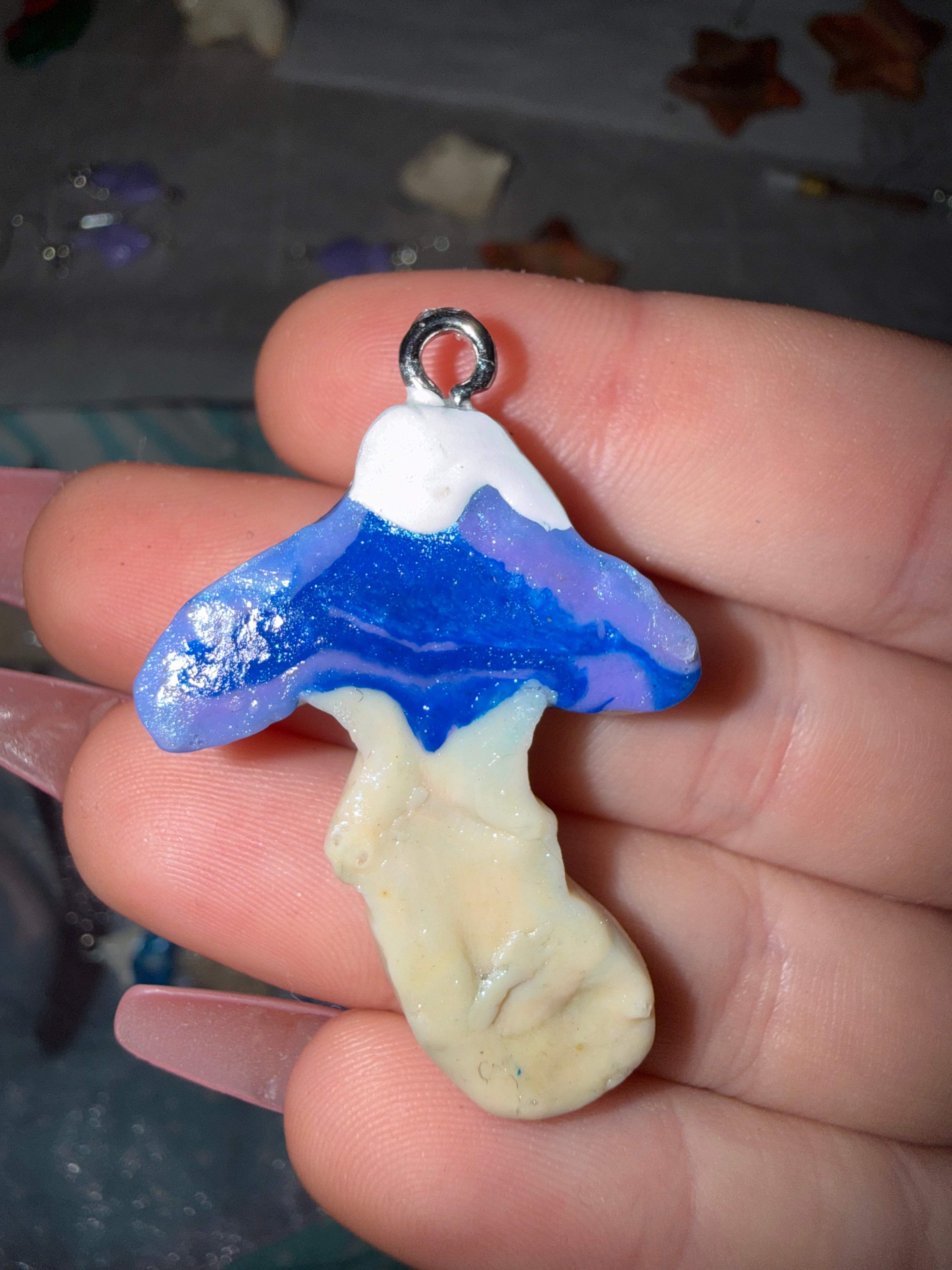 Winter Mushroom Pendants Type B