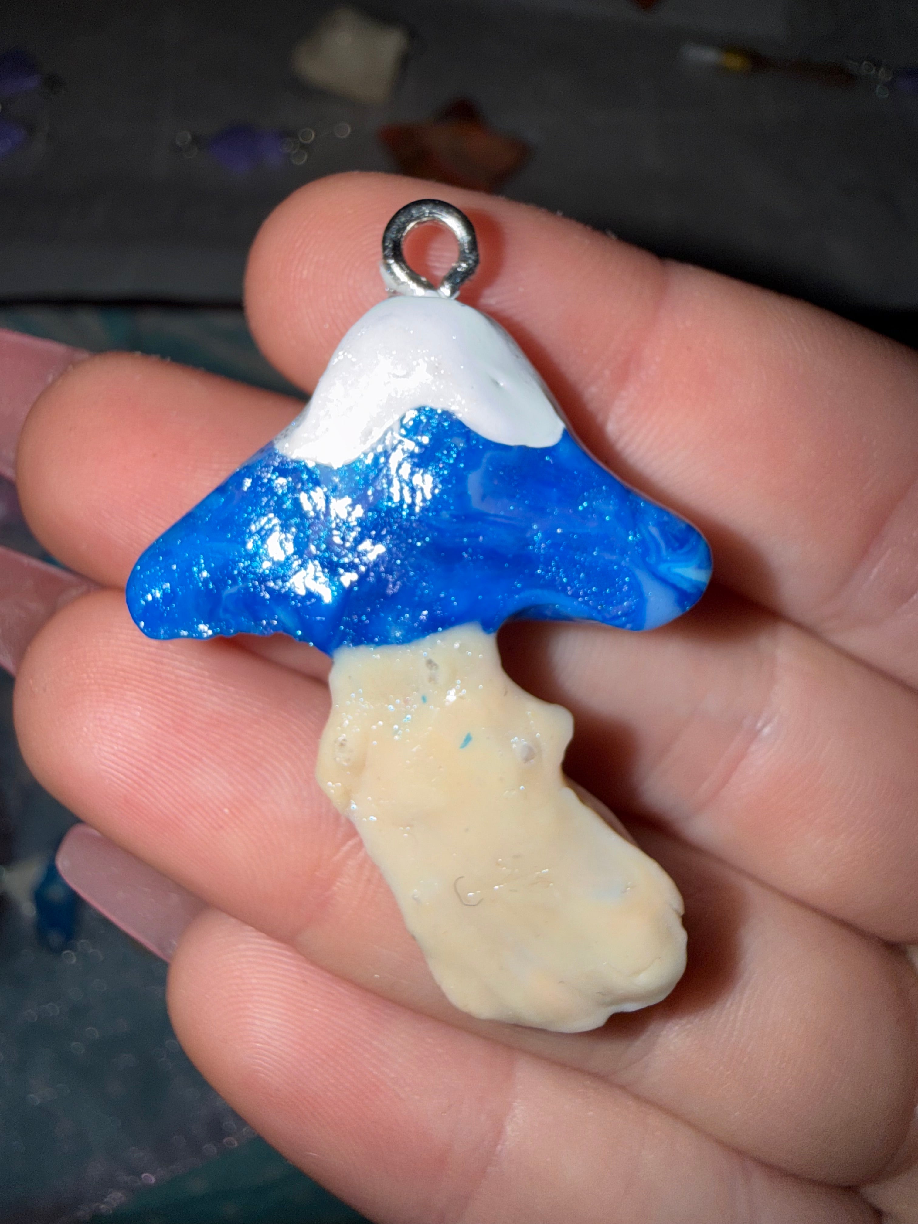 Winter Mushroom Pendants Type B