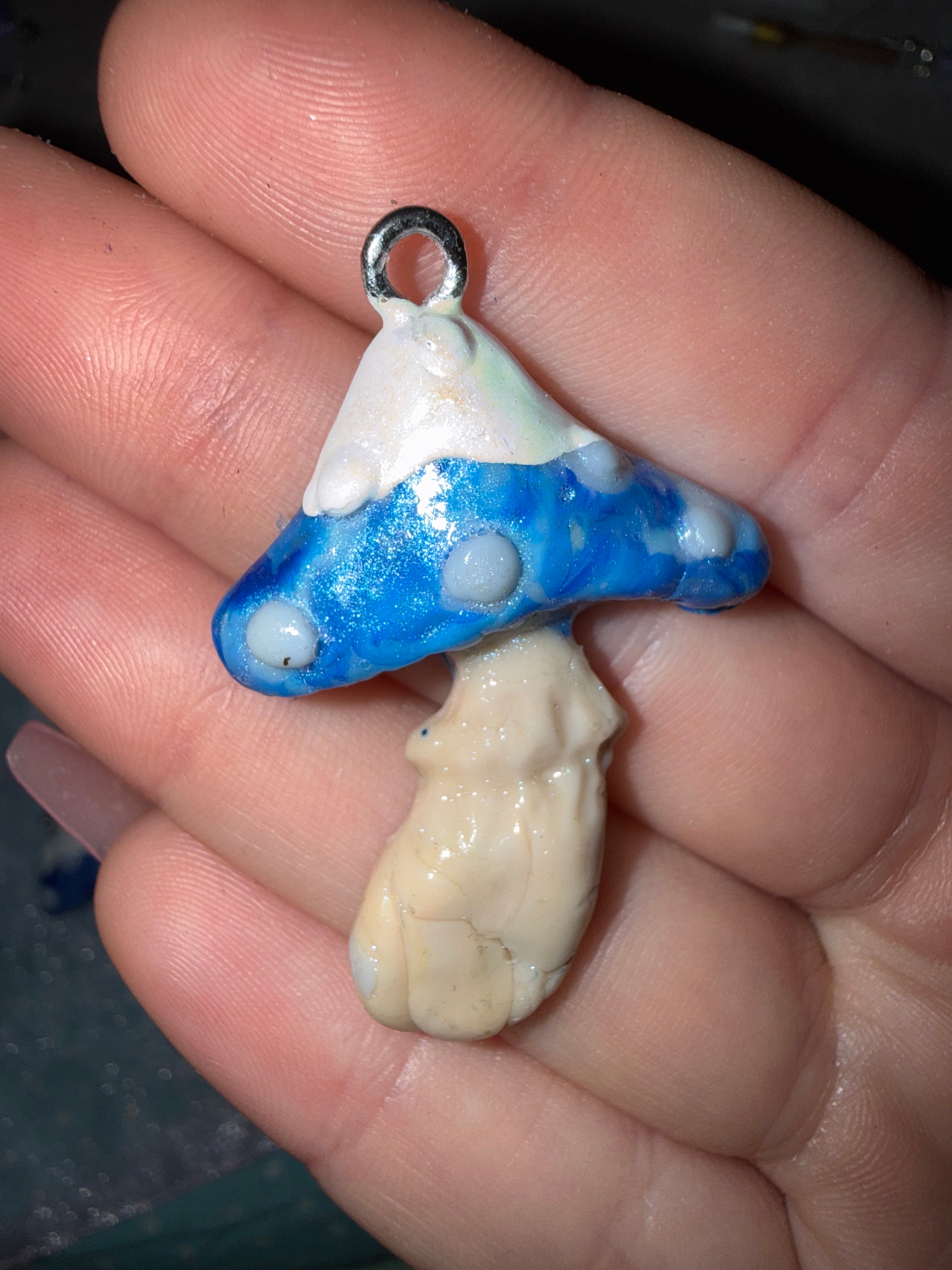 Winter Mushroom Pendants Type B