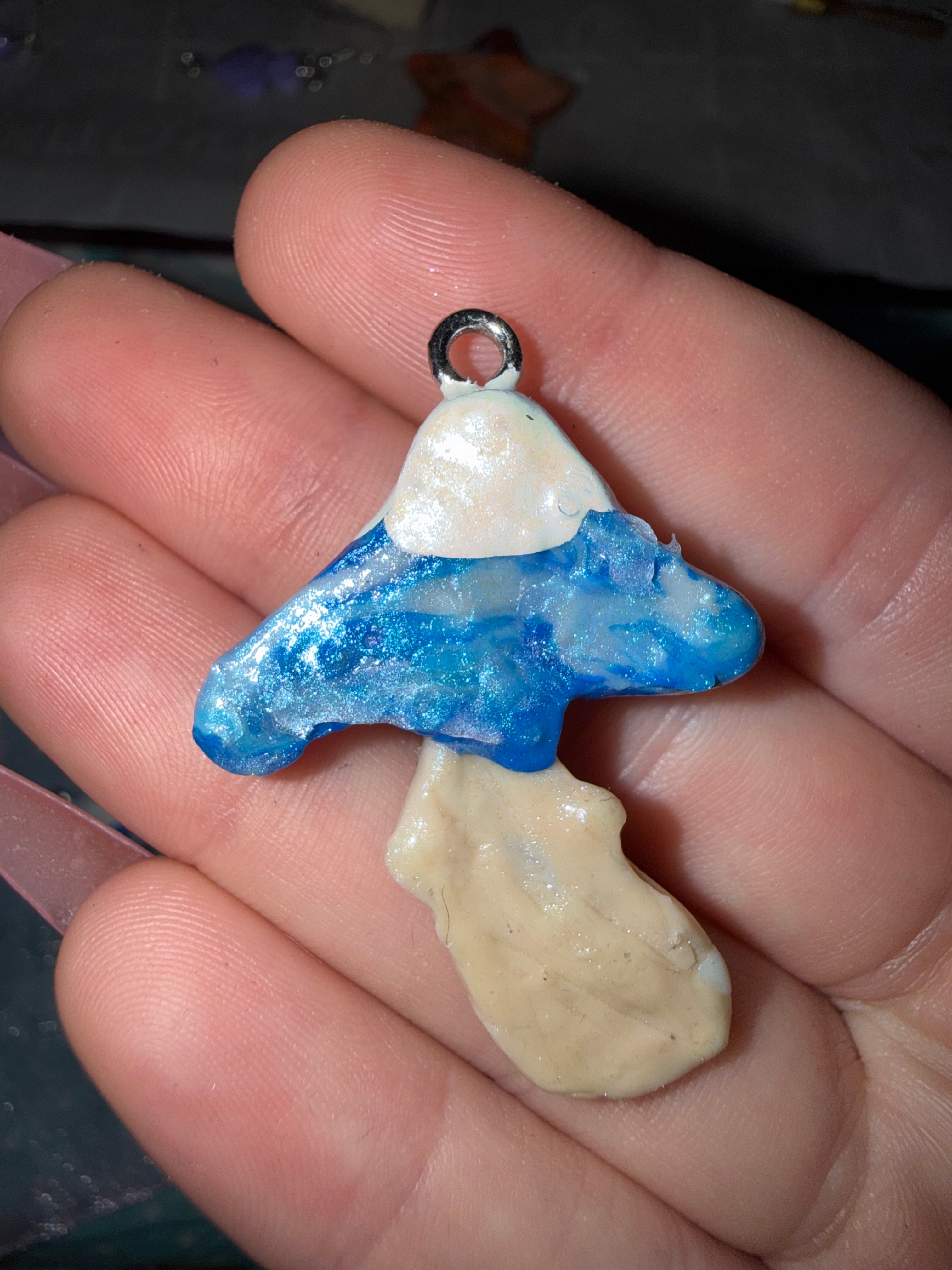 Winter Mushroom Pendants Type B