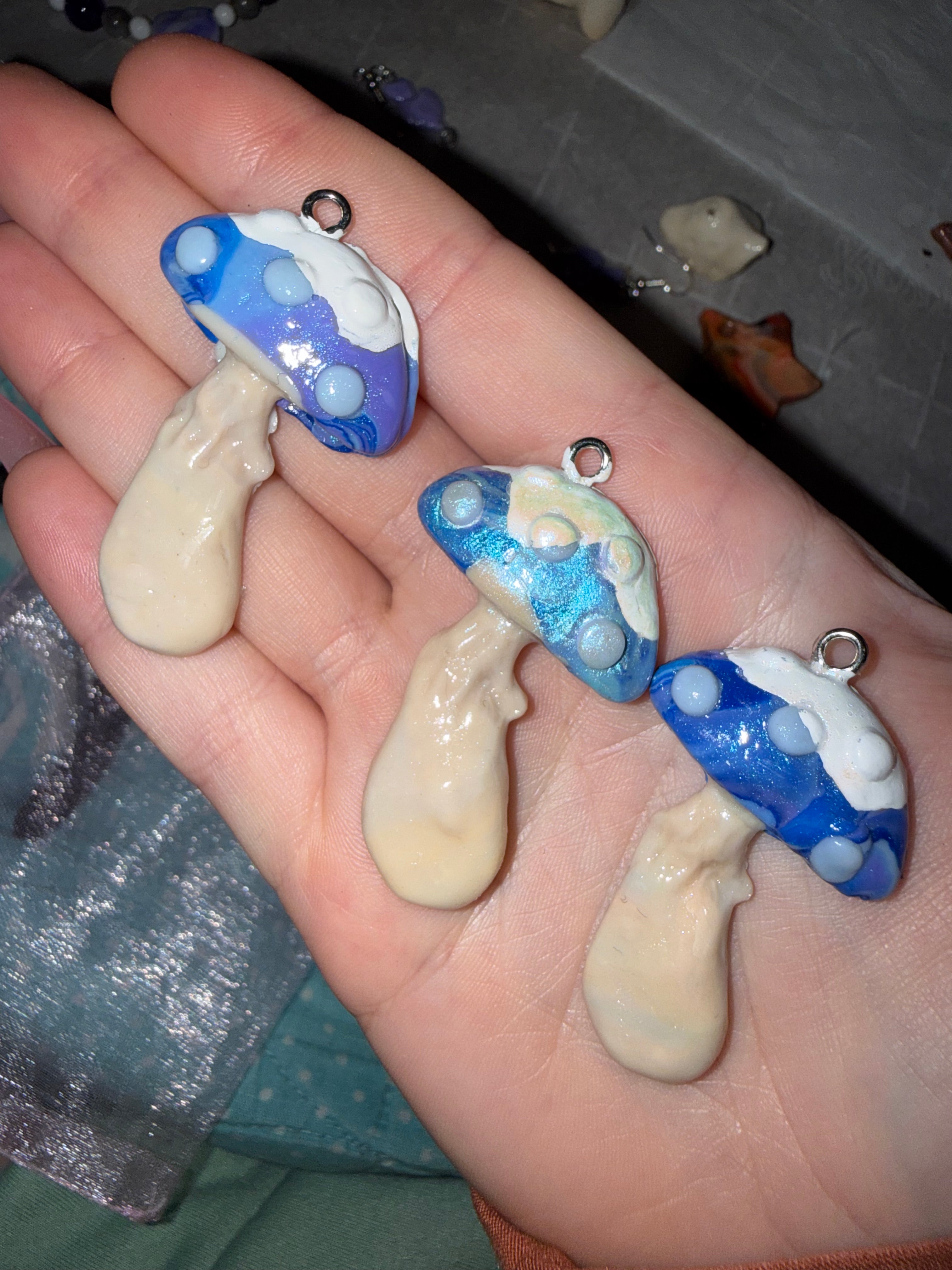 Winter Mushroom Pendants Type A