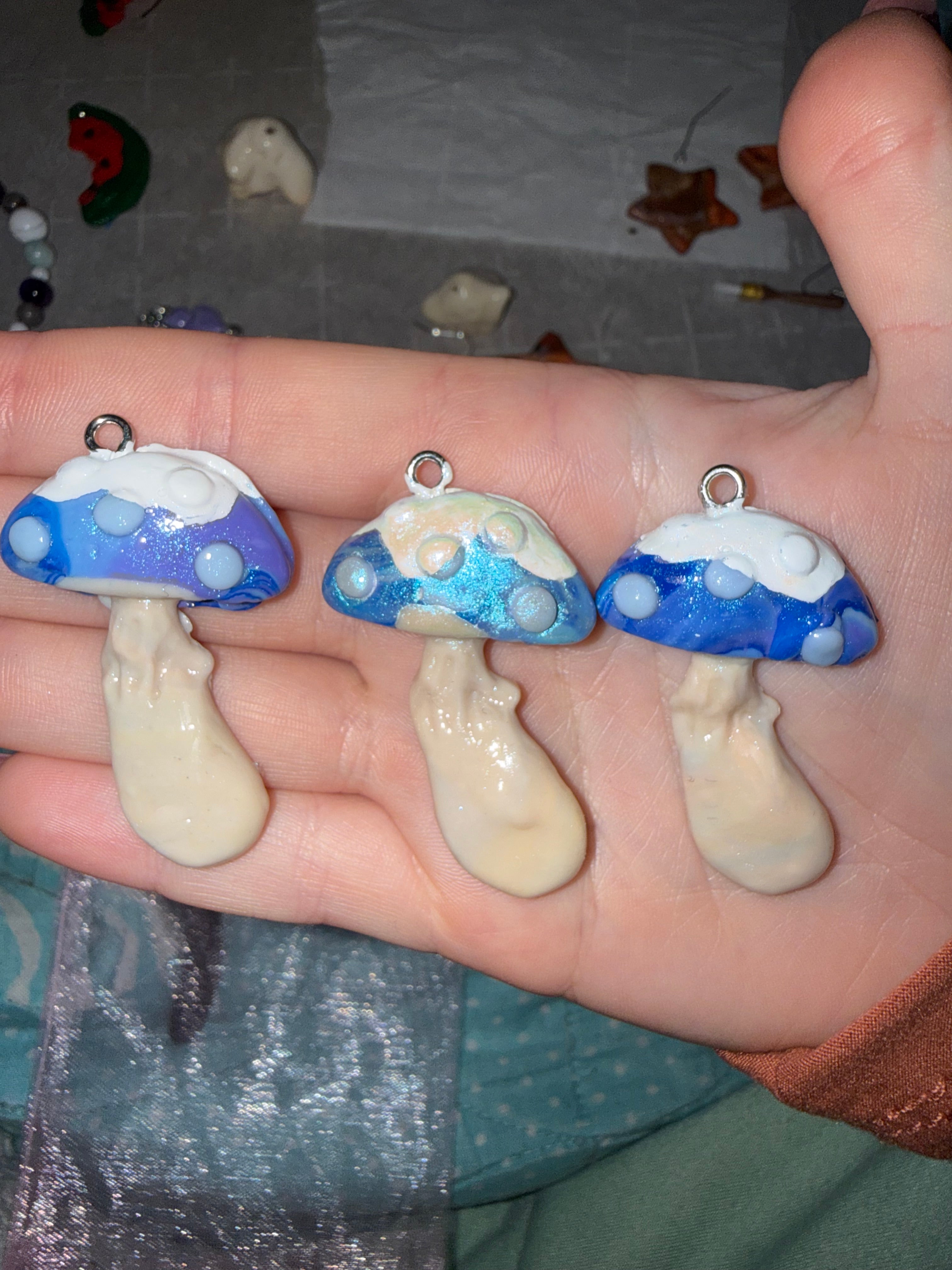 Winter Mushroom Pendants Type A