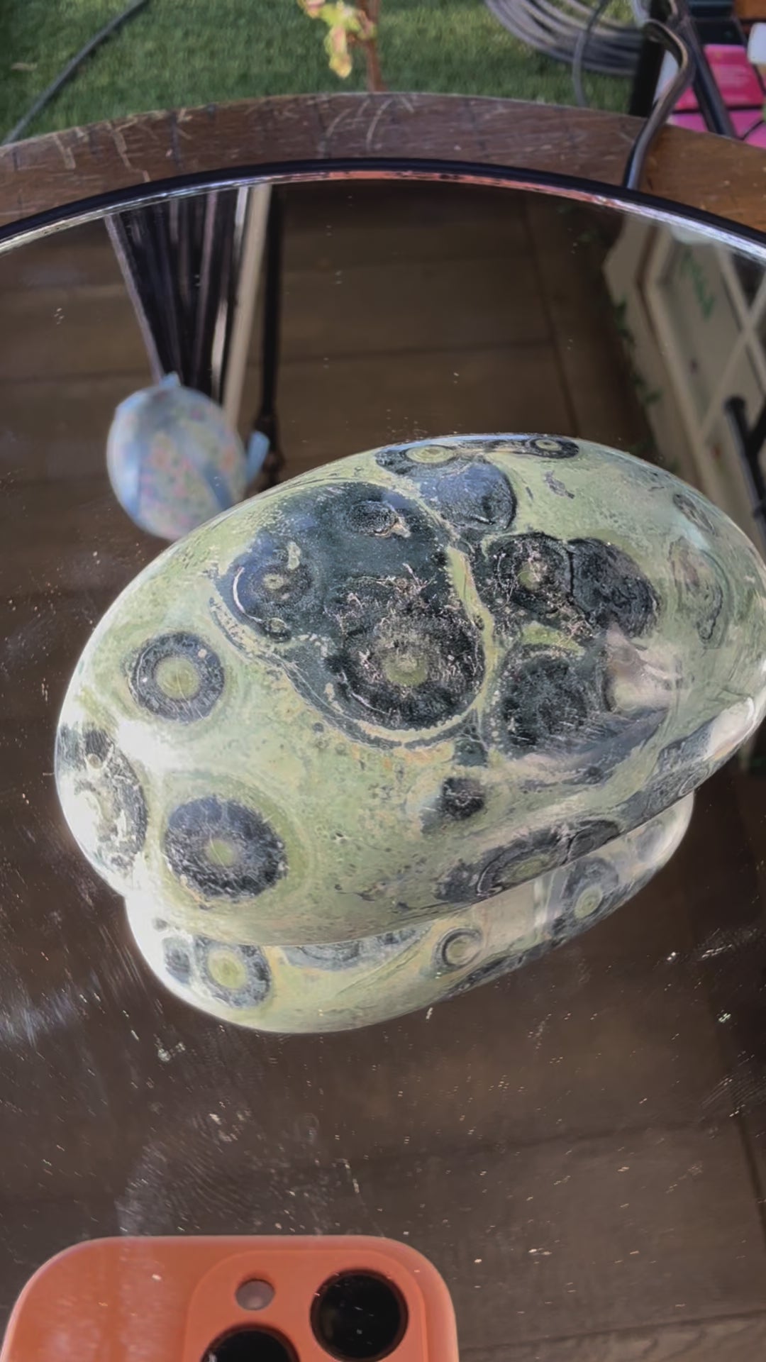 Kambaba Jasper palmstone "A"