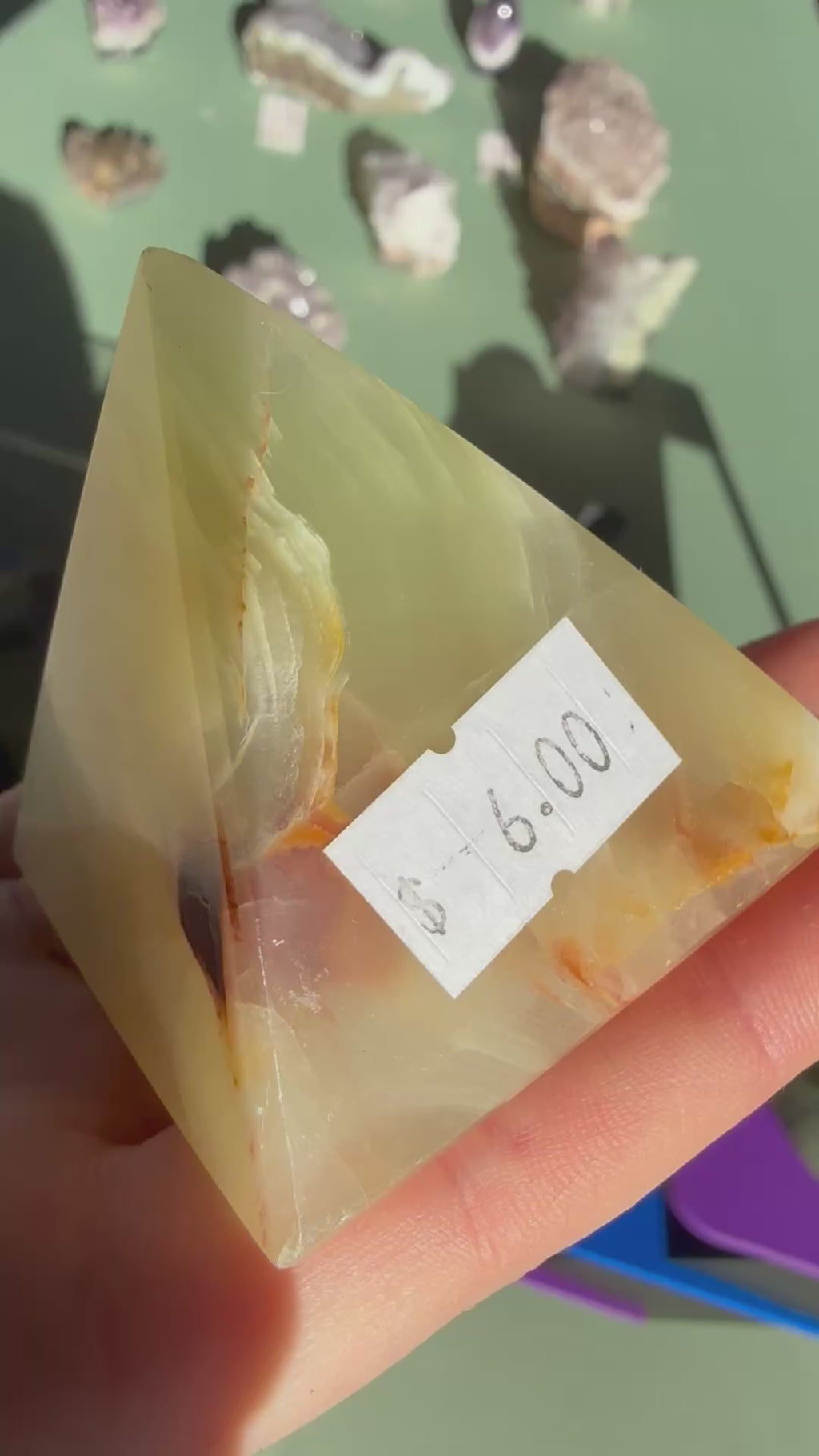 Green onyx pyramid A