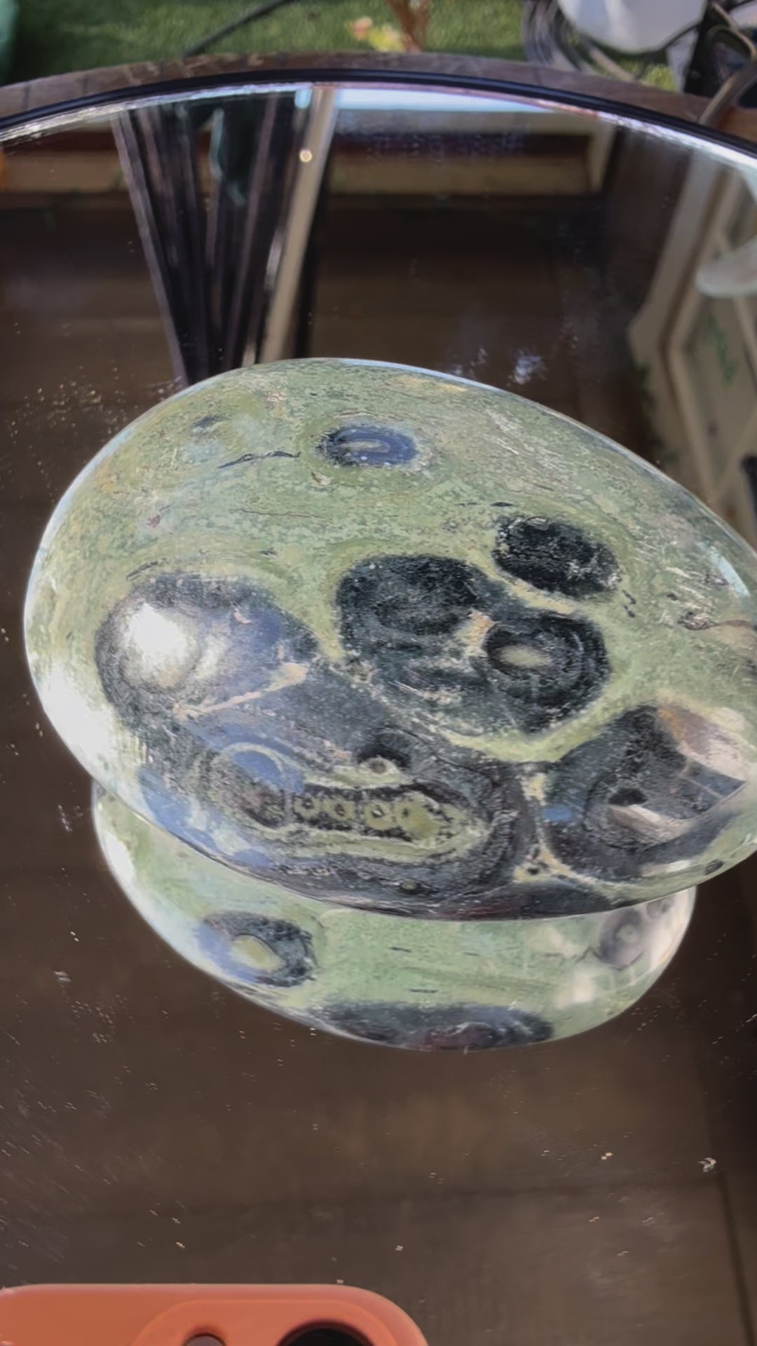 Kambaba Jasper palmstone "B"